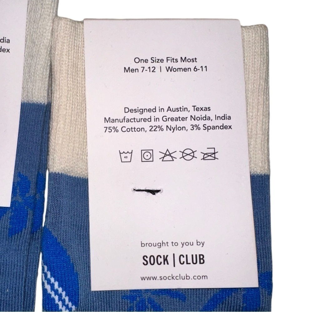 POSHFEST 2023 SAN DIEGO BLUE & WHITE BEACHBALL UNISEX SOCKS - Picture 4 of 9